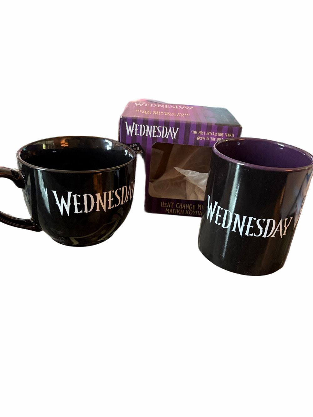 MGM official Wednesday mug set of two. NWT